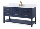 60" Tennant Brand Navy Blue Color Felton Bathroom Sink Vanity