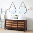 63" Tennant Brand Arturas double sinks Sink bathroom vanity - TB-9455-V63 - Light brown - Chans Furniture