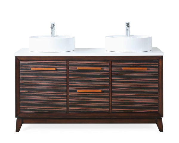 63" Tennant Brand Arturas double sinks Sink bathroom vanity - TB-9466-V63 - Chans Furniture