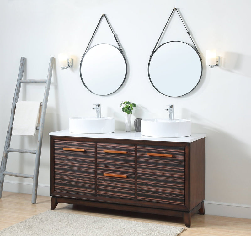 63" Tennant Brand Arturas double sinks Sink bathroom vanity - TB-9466-V63 - Chans Furniture