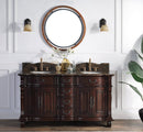 64" Traditional Style Cherry Wood Hopkinton Double Sink Bathroom Vanity GD-4438SB-64 - Chans Furniture