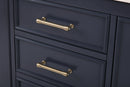 60" Tennant Brand Navy Blue Double Sink Bathroom Vanity - Felton