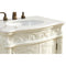 27" Classic Style Distressed White Hayman Bathroom Sink Vanity BC-2917W-AW 20 plus vanity BC 20