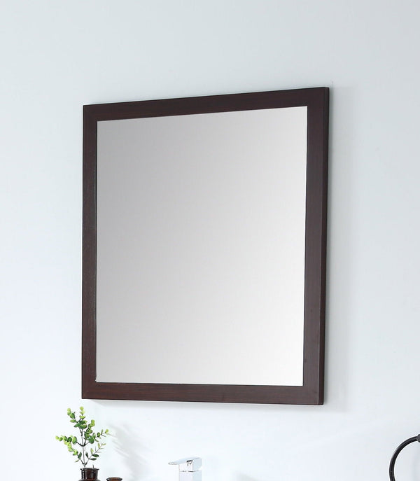 Adagio Espresso/Wenge 28-inch Wall Mirror MIR-409WE30 - Chans Furniture