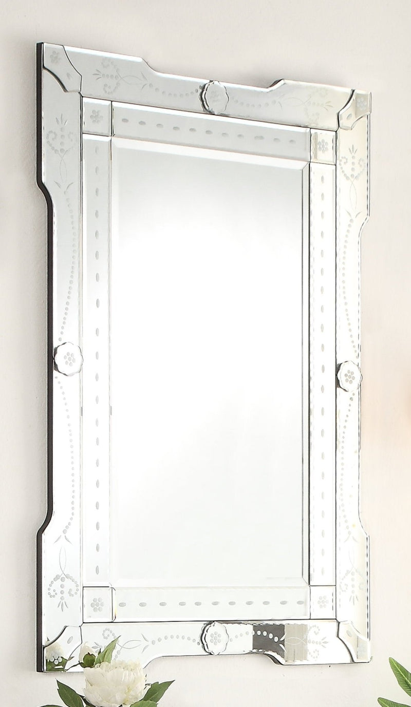 Aversa 26-inch Venetian Style Wall Mirror YM-703-2638 - Chans Furniture
