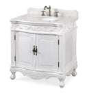 Benton Collection 32" Antique White Fiesta Bathrom Sink Vanity CF-2873W-AW - Chans Furniture