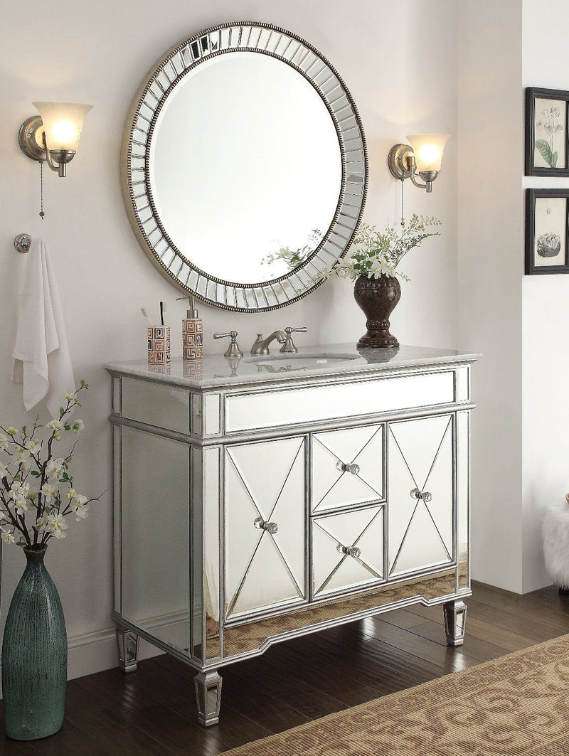 Kesha 36-inch Wall Mirror MR-2373 - Chans Furniture