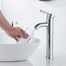Polished Chrome Single-Handle Vessel Sink Faucet with Waterfall Spout for Elegant Bathrooms - Chans Furniture