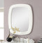 Termoli 36-Inch White Frame Modern Style Wall Mirror 1033W-MIR - Chans Furniture