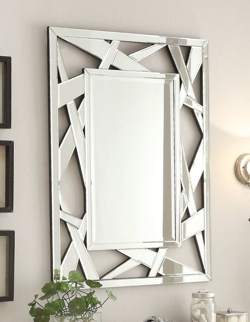 Zenni Mirror size: 28 x 38"H MR-2206 - Chans Furniture